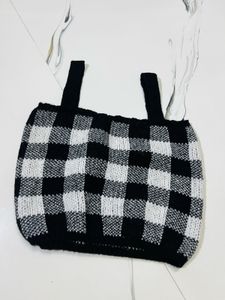 Cozy Plaid Knit Sweater