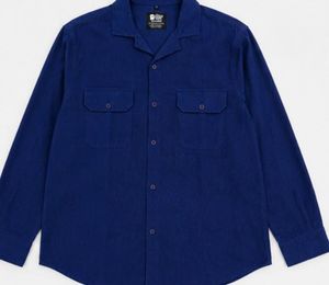 Men's Blue Button-Up Shirt