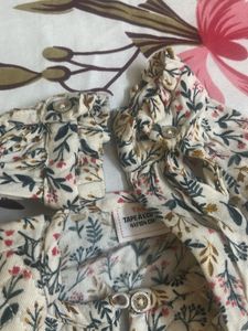 Floral Print Button-Up Top
