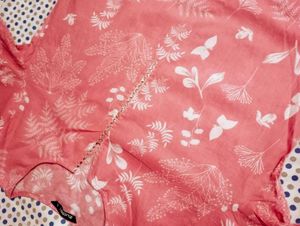 Stylish Pink Floral Print Kurta