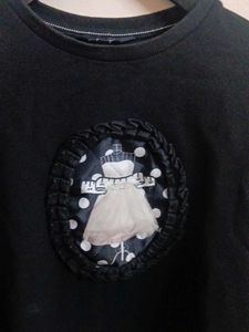 Chic Black Cropped tshirt