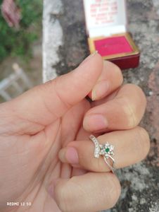 Combo Of Pure-Silver Ring 💍+Silver Studs 🌸