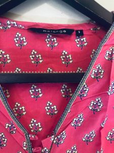 Melange Pink Kurta