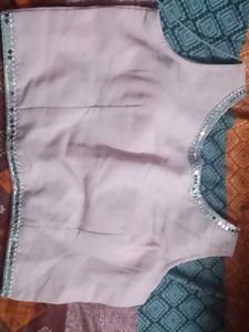 Elegant Sequined Trim Blouse
