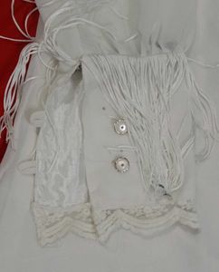 Elegant White Kurti with Embellishments