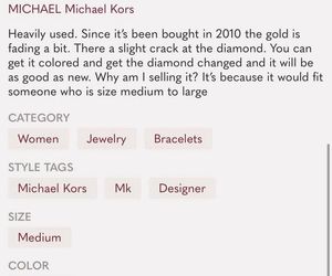 Heavily Used Michael Kors Bracelet