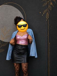 Black Faux Leather Mini Skirt