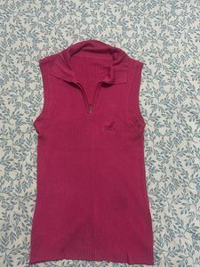 Pink Jigger Sleeveless Top