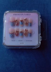 Cute Bow Cupcake Press-On Nails