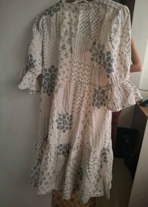 Boho Floral Print V-Neck Mini Dress