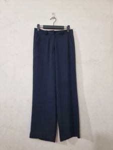 0015 Navy Blue Wide Leg Trousers (Imported)