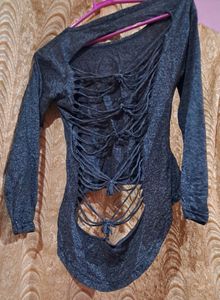 Back Cutout Crop Top