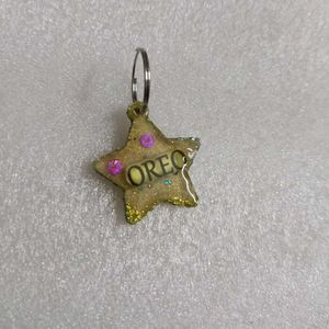 6 Pre-made Pet ID Tags (vintage look)
