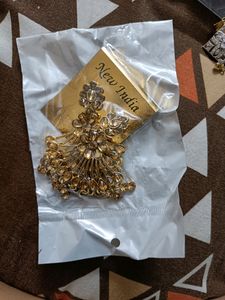 Only Single Time Used Beautiful Design Golden Earrings