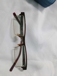 Rectangle Brown Metal Frame Glasses with box