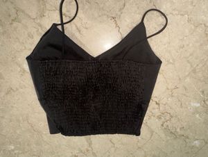 Black Spaghetti Strap Camisole Top