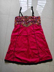 Vibrant Embroidered Kurta Dress