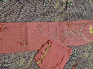 Beautiful Embellished Kurta Set Material