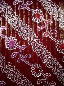 Vintage Floral Batik Fabric