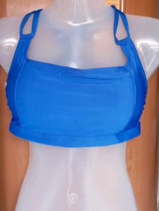 Blue Bikini Top
