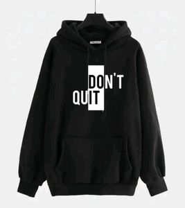 Black Woolen Hoodie
