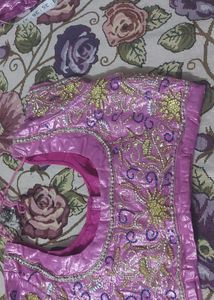 Vibrant Pink &amp; Blue Lehenga