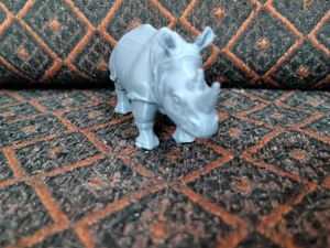 3D Printed Rhinoceros Figurine