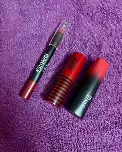 Mars,Nykaa and Staze - Red Lipstick combo