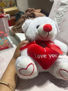 Teddy Bear with "I Love You" Heart