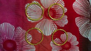 Set of Elegant Gold Bangles