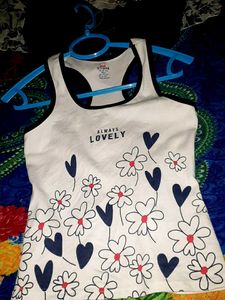 Cute Floral Print Tank Top