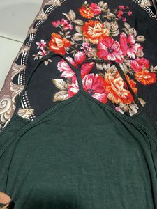 Dark Green Spaghetti Strap Top