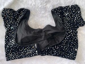 Sparkling Black Blouse