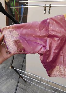 Linen Embroidery Saree