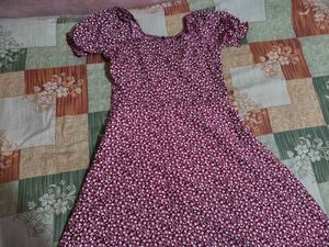 Floral Print Maxi Dress 30-32- tk ko