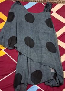 Chic Polka Dot One-Shoulder Dress