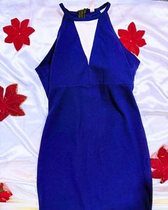 Ink Blue Bodycon Maxi Dress