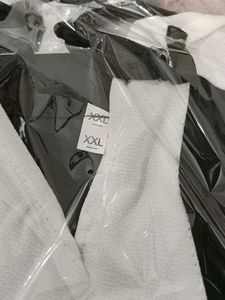 Chic Black and White Midi Dress(XXL)