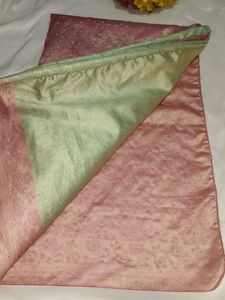 Pink Sequin Embroidered Saree with blouse