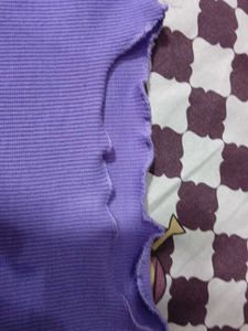 Lavender Ribbed Lettuce Hem Top