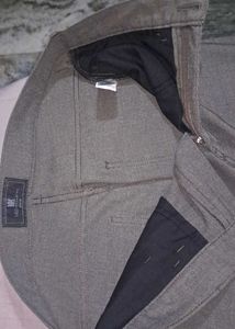 Marks &amp; Spencer brown micro check Casual Pants