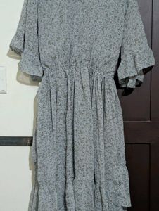 Floral Print Ruffle Dress