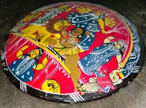 Hand-Painted Durga Artwork
