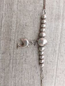 Silver Bracelet with Dolphin Charm