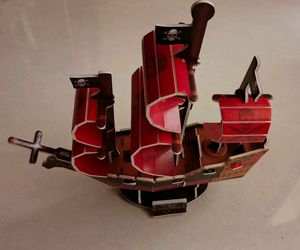 NEW 3D Assembled Pirate Ship Model