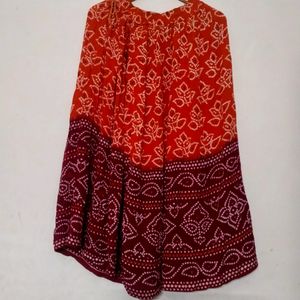 Bandhni Print Lehnga Choli Set(Women)
