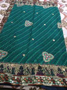 jaipuri print saree with beautifulborder