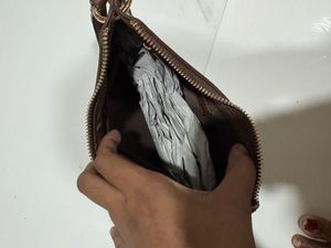 Westside Zebra Print Shoulder Bag with Studs