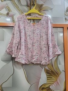 Floral Pink Top