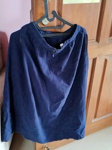 Woolen Skirt With 2 Side Pockets and Zip